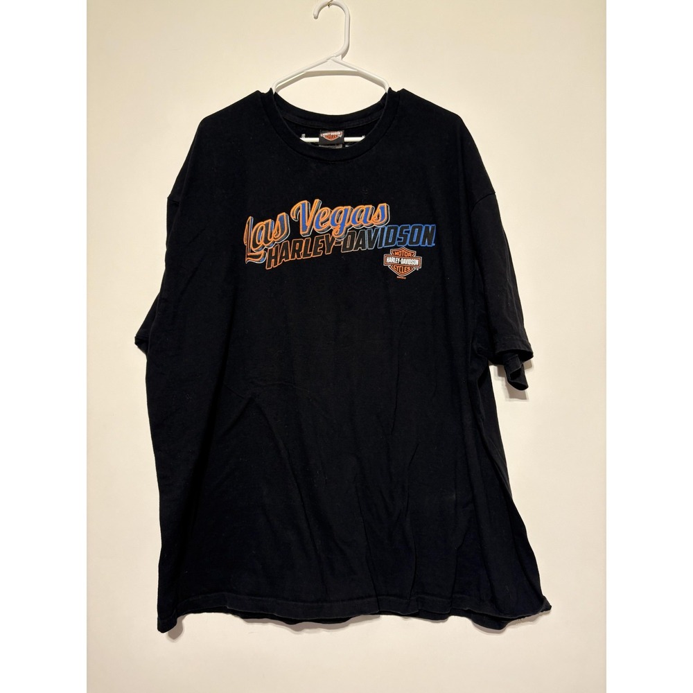 Harley-Davidson Shirt Mens 3XL Black Las Vegas Nevada Motorcycle Tee Shirt